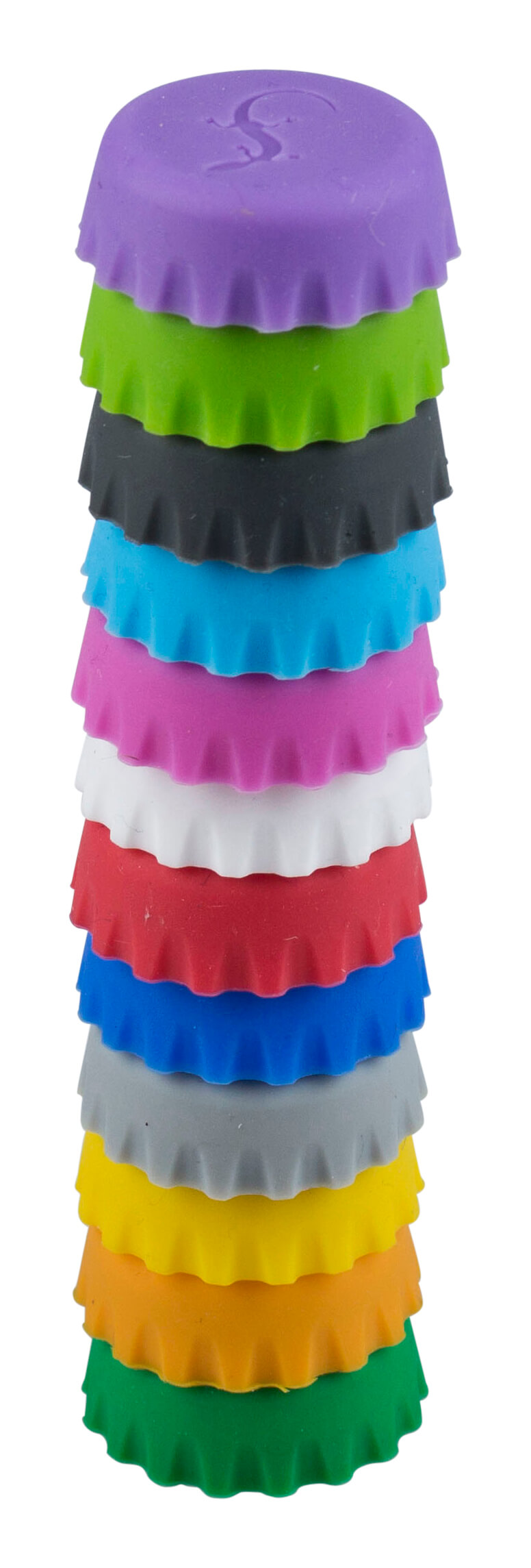 Silicone crown caps, Lurch - various colors (12 pcs.)