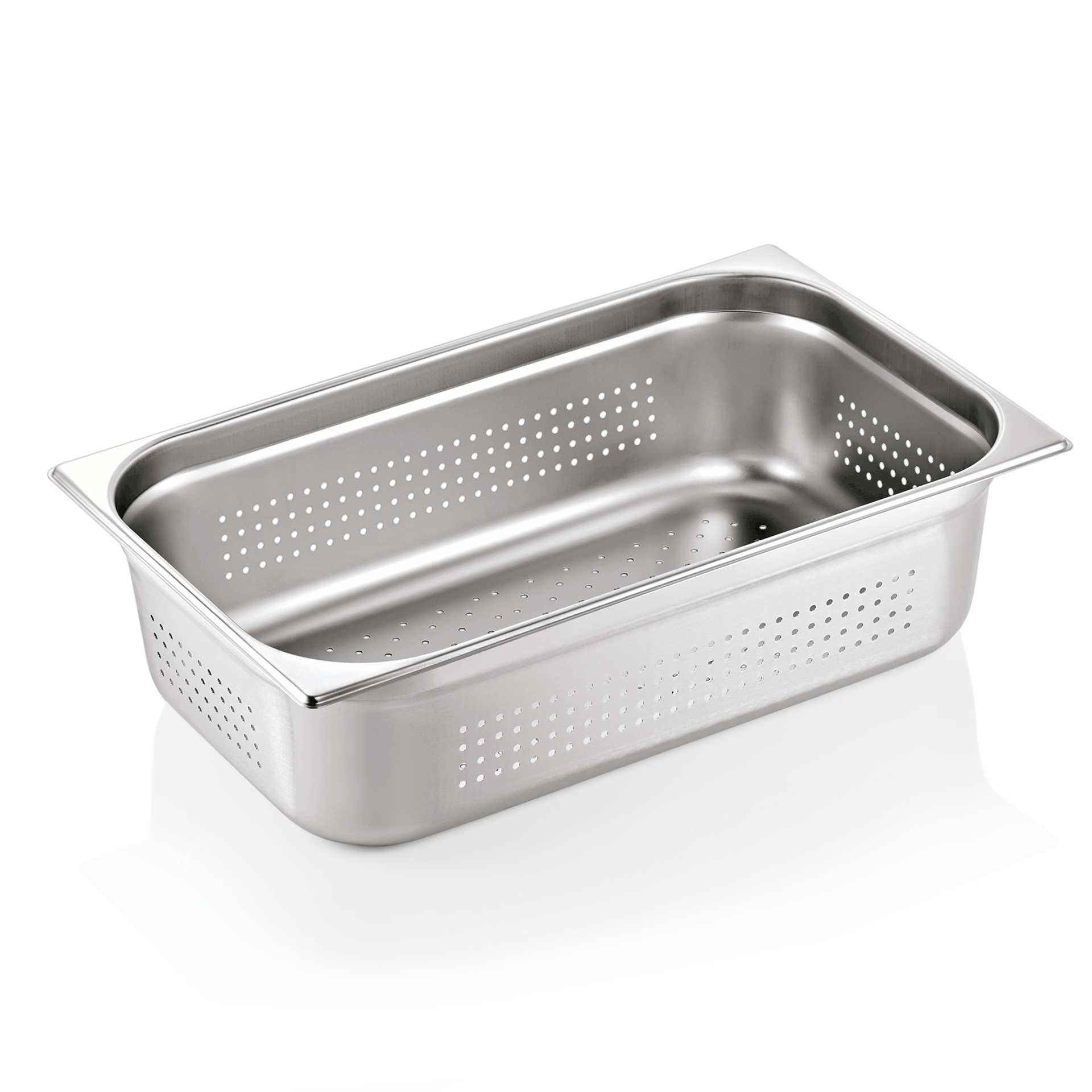GN 1/1 container, perforated, CNS 18/8 - 15cm (GN SELECT series) GN 1/1 container, perforated, CNS 18/8 - 15cm (GN SELECT series)