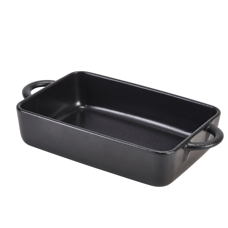 Rectangular dish Forge stoneware cast iron look – 16 x 10,5 x 4 cm (6 pcs.)