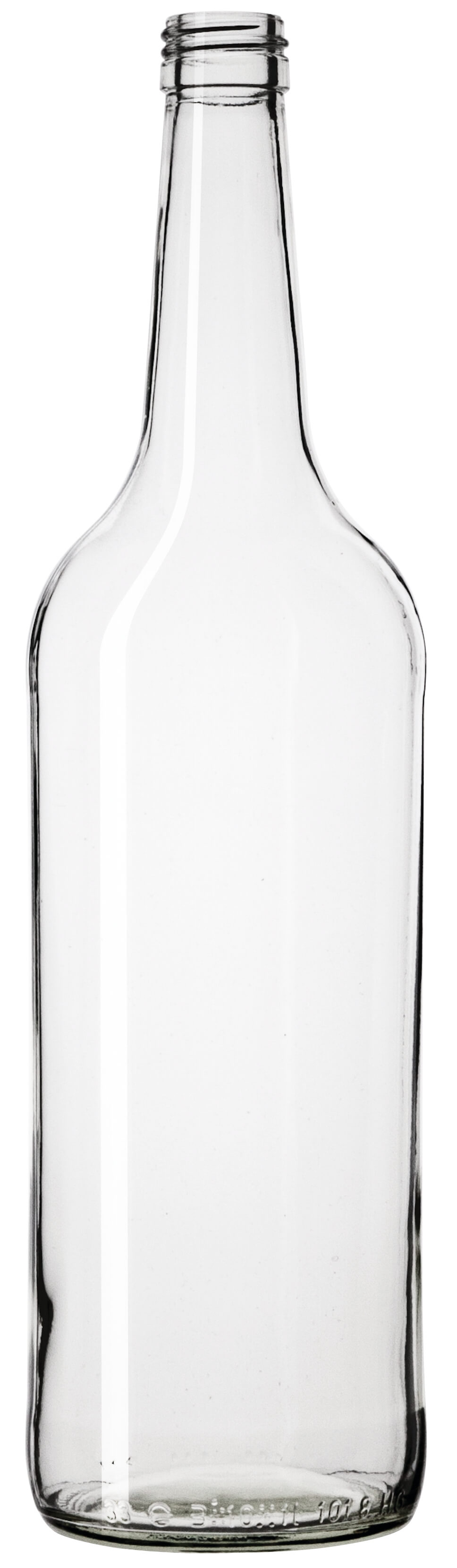 Glass bottle, clear - 1000ml