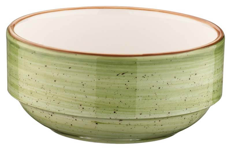Bonna Aura Therapy Banquet Stackable bowl 14cm green - 12 pcs. Bonna Aura Therapy Banquet Stackable bowl 14cm green - 12 pcs.