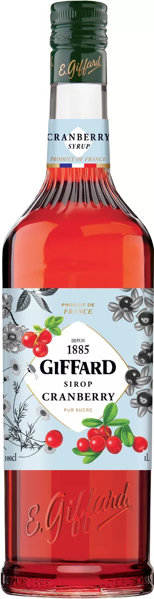 Cranberry - Giffard Syrup (1,0l) Cranberry - Giffard Syrup (1,0l)