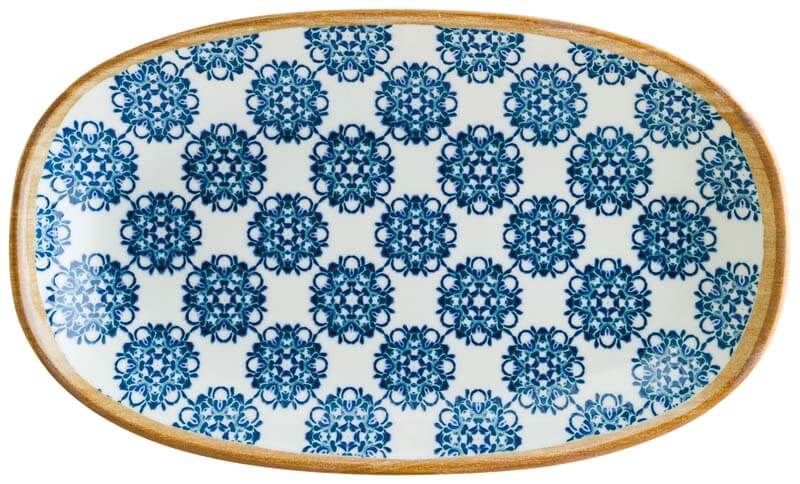 Bonna Lotus Gourmet Oval plate 34x19cm blue - 6 pcs. Bonna Lotus Gourmet Oval plate 34x19cm blue - 6 pcs.