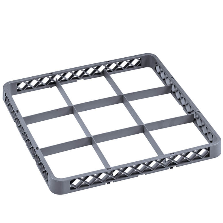 Glass rack attachment 9 divisions, gray (Rack 98) - 50x50x4,5cm Glass rack attachment 9 divisions, gray (Rack 98) - 50x50x4,5cm