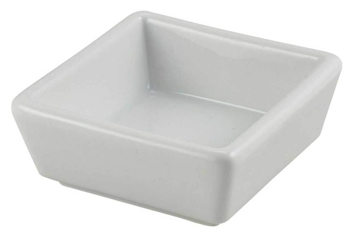 Porcelain bowl, square - 8,5x8,5x3,5cm (6 pcs.)