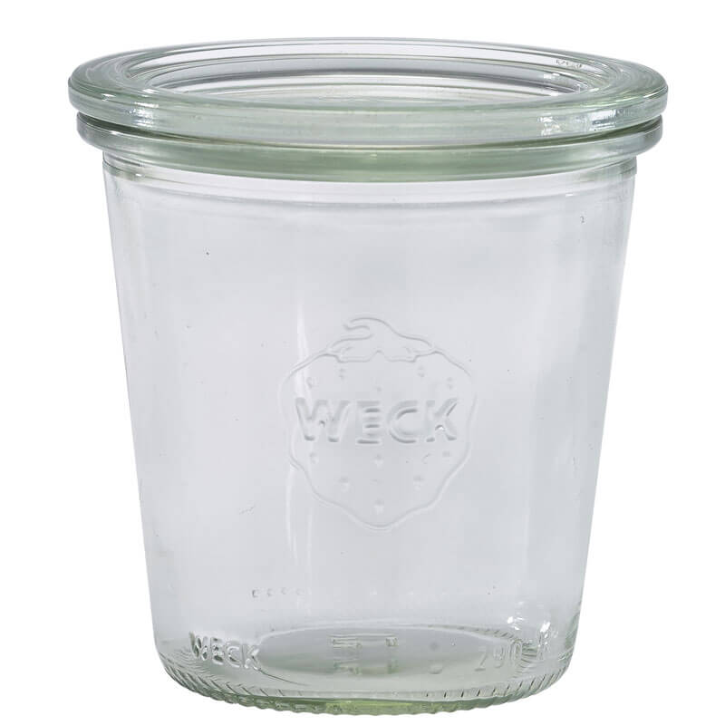 WECK jar with lid - 290ml / 8x9cm (6 pcs.)
