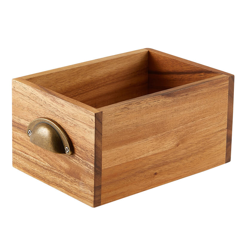 Display drawer, acacia wood, 21,5x15x11cm - plain