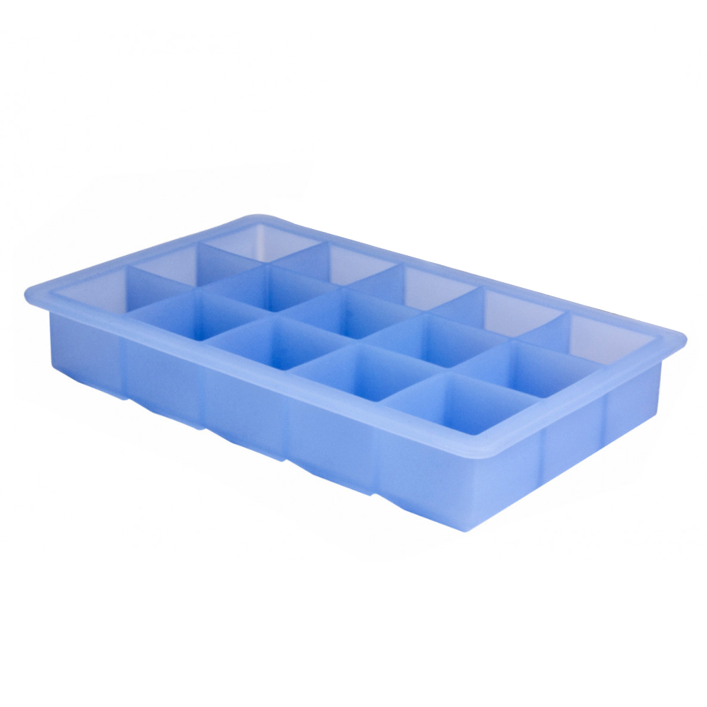 Ice tray, cubes - platinum-silicone (3,2cm)