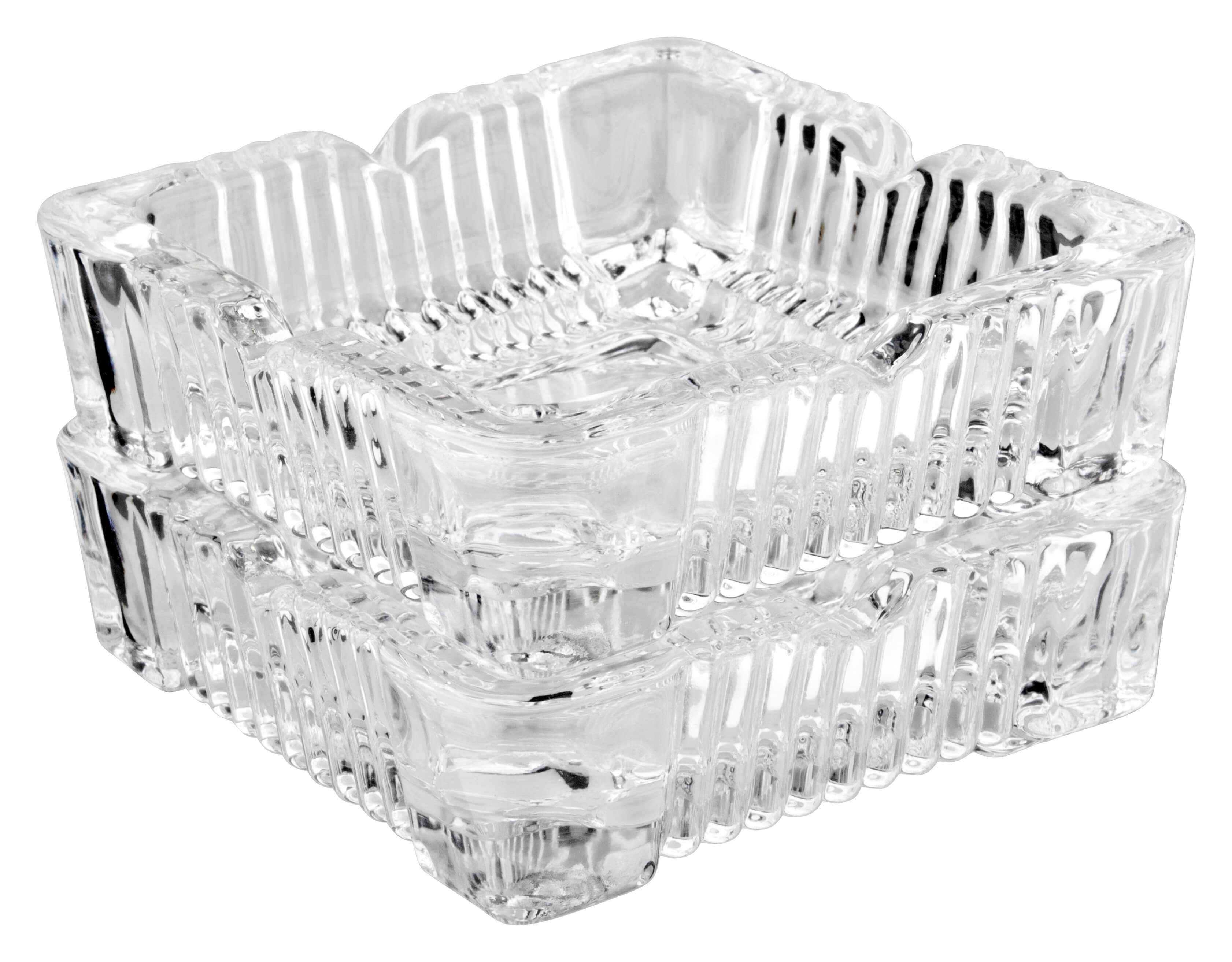 Ashtray Rock, glass - square, stackable