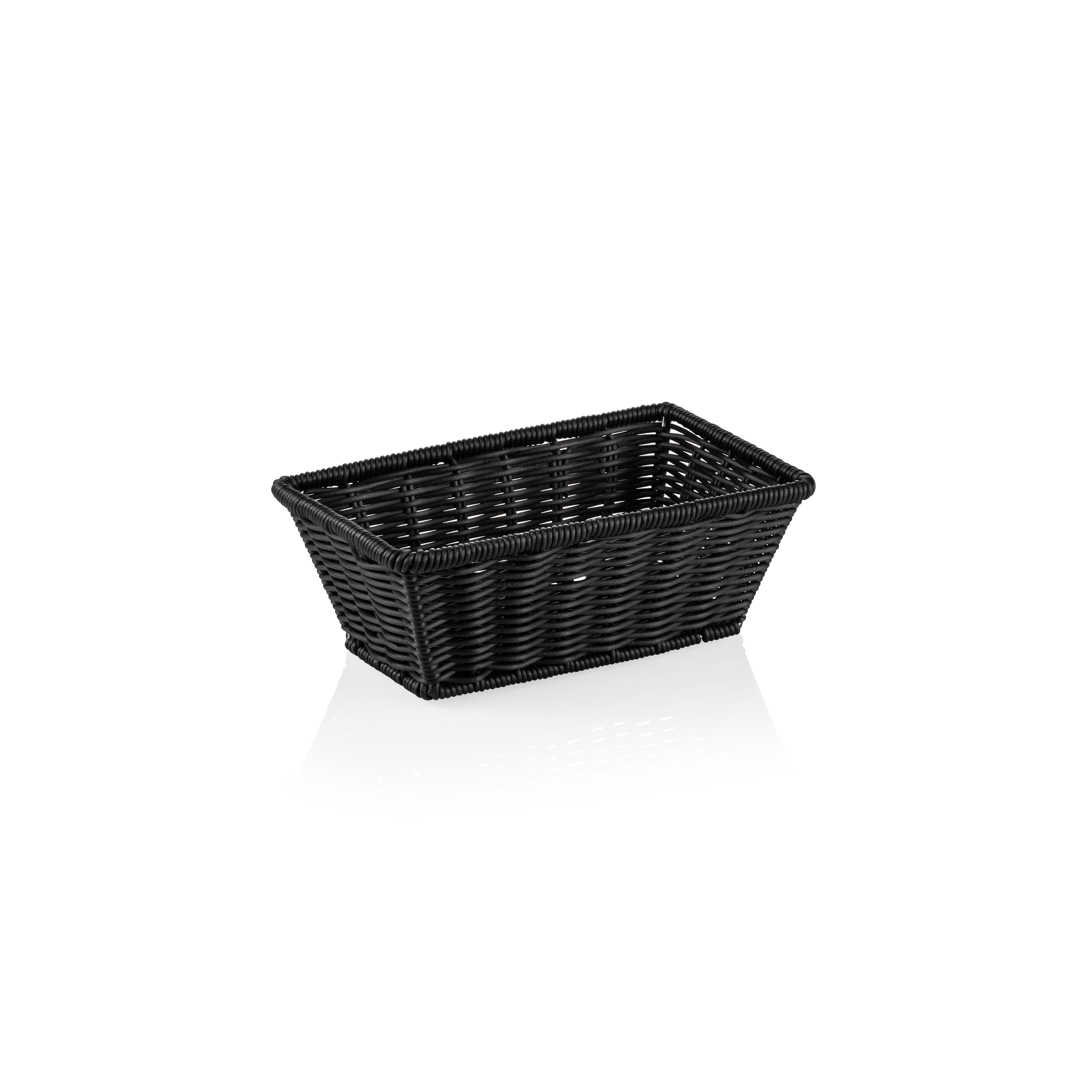 Polypropylene basket, 26,5x16x10cm (GN 1/4) - black Polypropylene basket, 26,5x16x10cm (GN 1/4) - black