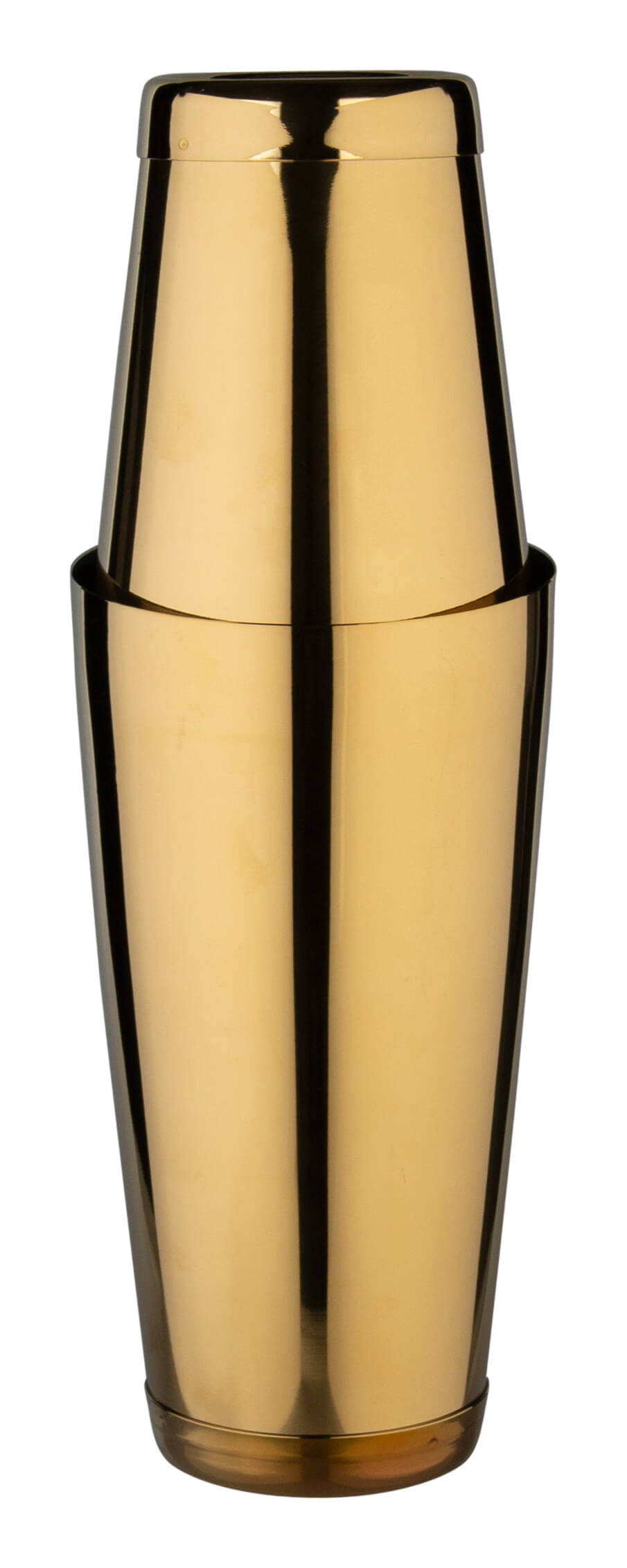 Tin on Tin shaker with bottom cap, Prime Bar - gold-colored (850ml) Tin on Tin shaker with bottom cap, Prime Bar - gold-colored (850ml)