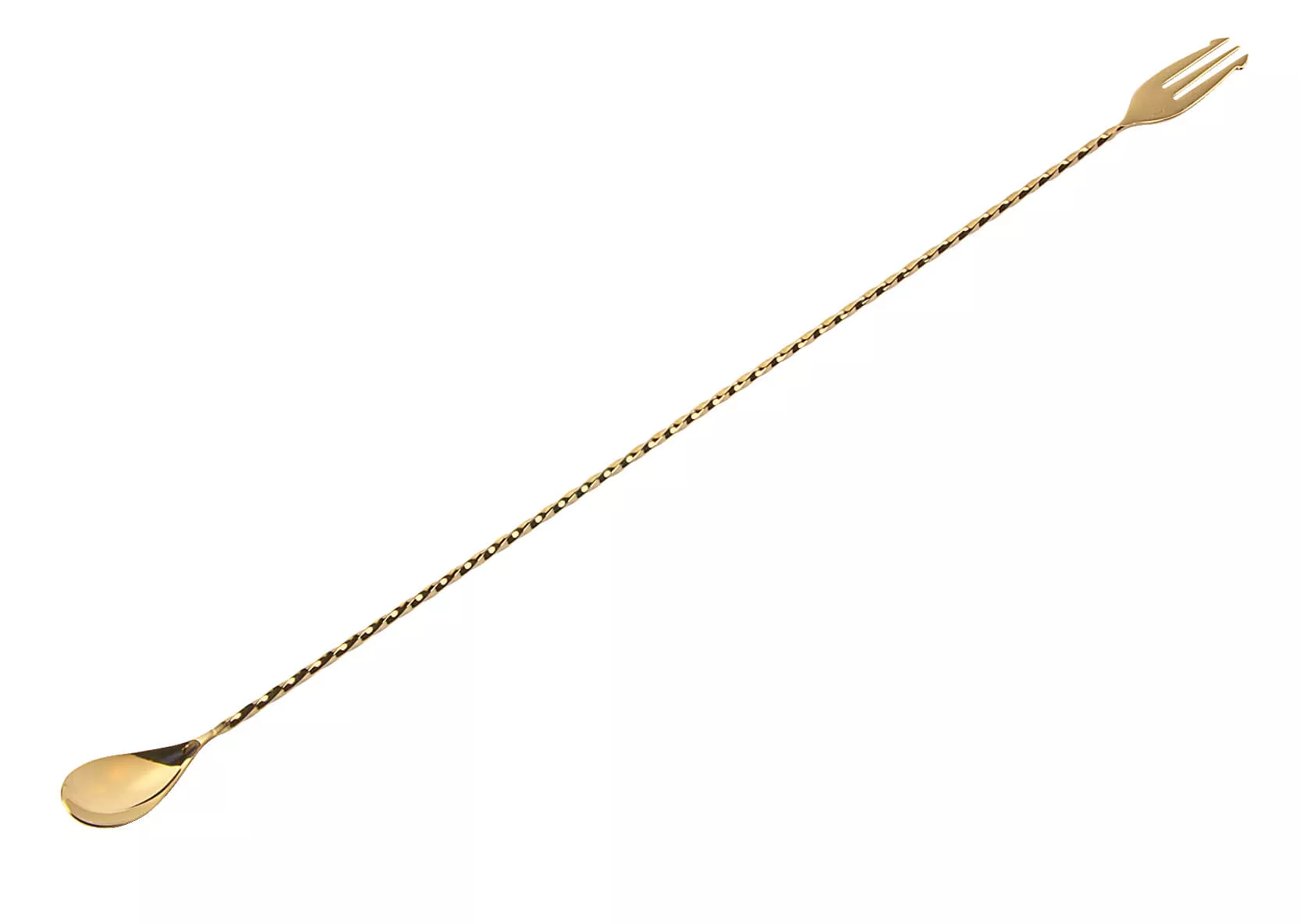 Bar spoon Japanese, stainless steel, gold-colored - 50cm Bar spoon Japanese, stainless steel, gold-colored - 50cm