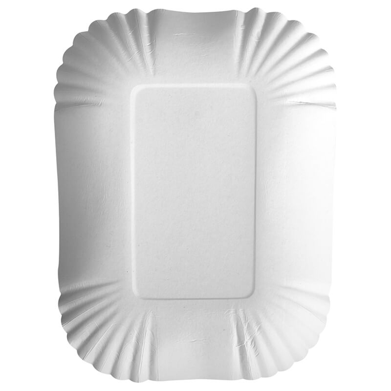 Cardboard tray, pure white - 13,0x17,5x3,0cm (250 pcs.) Cardboard tray, pure white - 13,0x17,5x3,0cm (250 pcs.)
