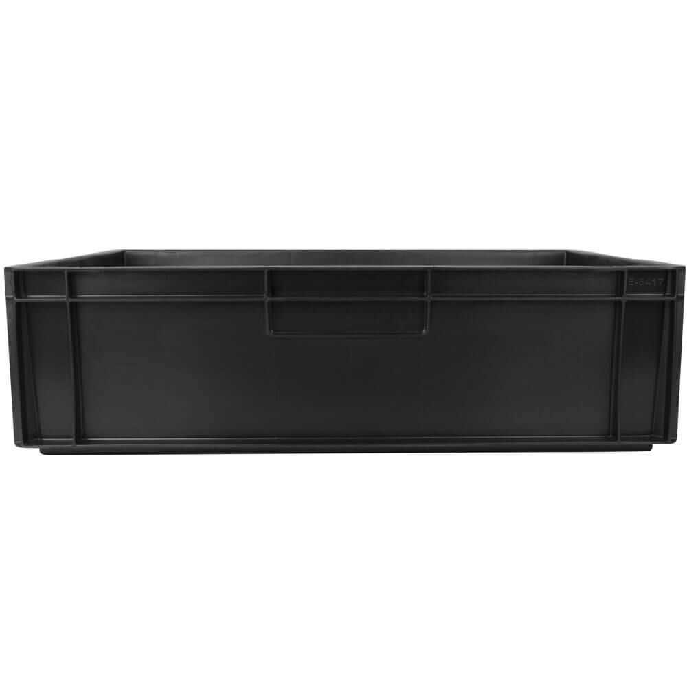 Transport box Euronorm black - 60x40x17cm