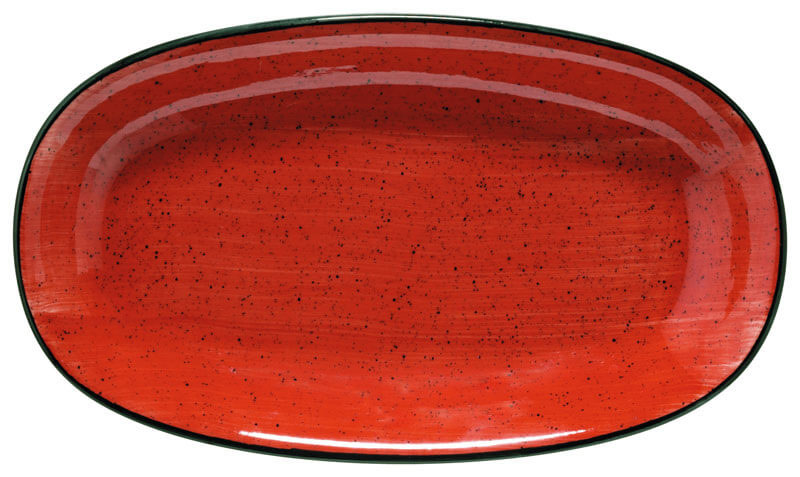Bonna Aura Passion Gourmet Oval plate 24x14cm red - 12 pcs. Bonna Aura Passion Gourmet Oval plate 24x14cm red - 12 pcs.