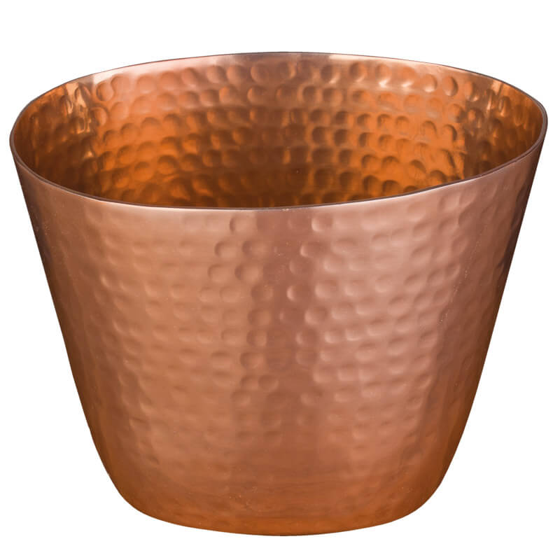Wine cooler, aluminum copper-colored hammered - 20,5x14cm Wine cooler, aluminum copper-colored hammered - 20,5x14cm