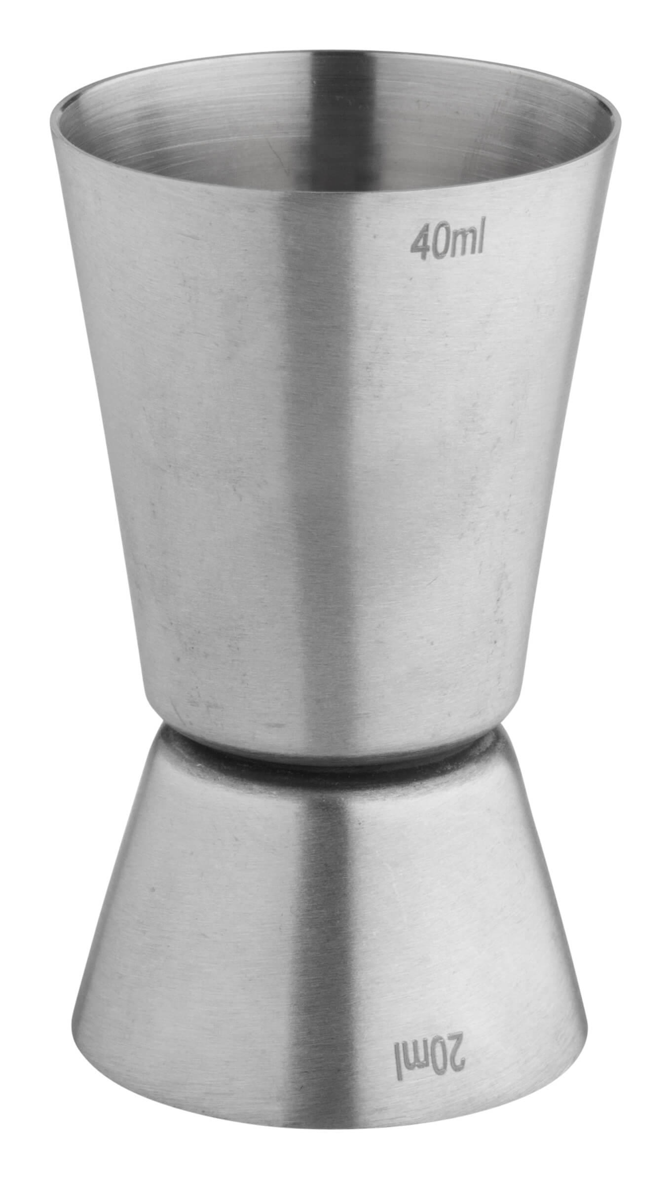 Double jigger, brushed - stainless steel (20/40ml)