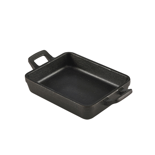 Rectangular mini casserole dish, cast iron - 280ml (6 pcs.)