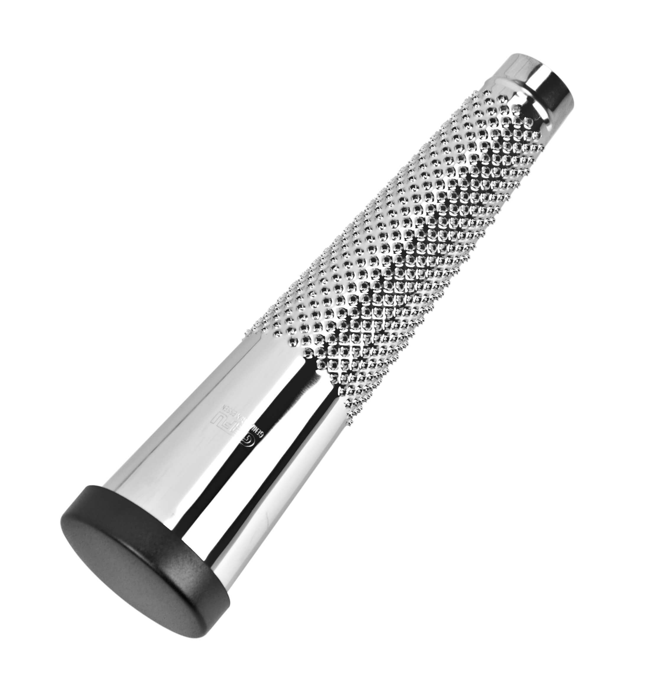 Nutmeg grater with storage compartment - stainless steel polished