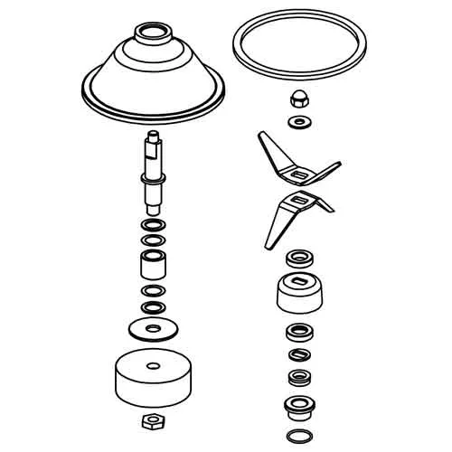 Complete blades assembly - Santos #33 (33107) Complete blades assembly - Santos #33 (33107)