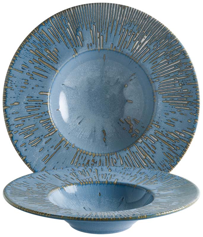 Bonna Snell Sky Banquet Pasta plate 28cm blue - 6 pcs. Bonna Snell Sky Banquet Pasta plate 28cm blue - 6 pcs.