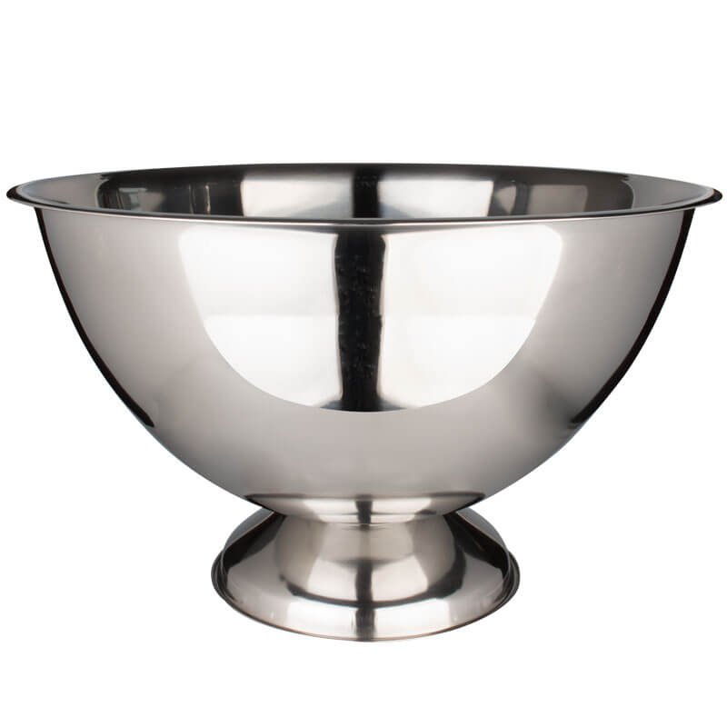 Champagne bucket, stainless steel - silver-colored (40cm)