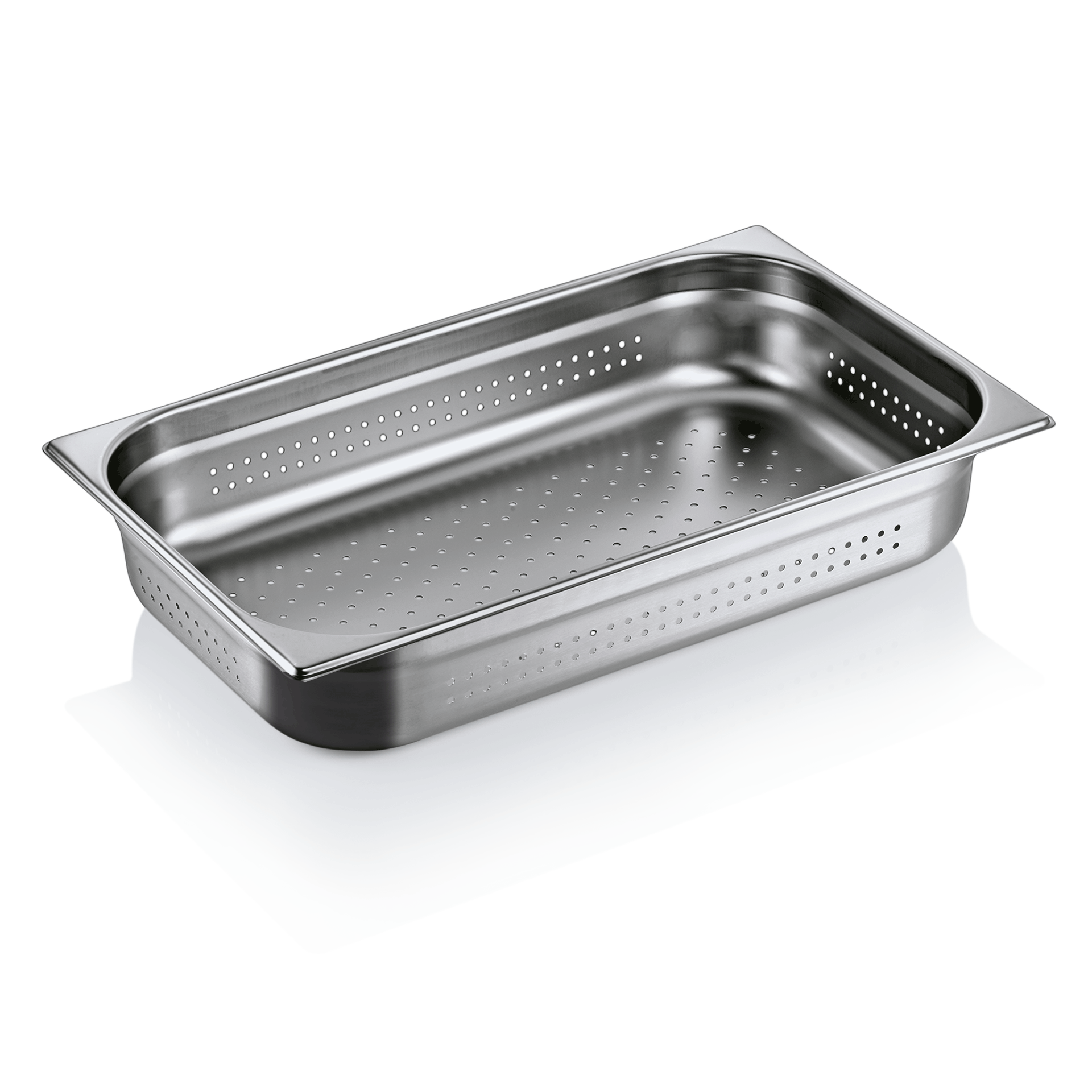GN 1/1 container, perforated, CNS 18/8 - 10cm (GN SELECT series) GN 1/1 container, perforated, CNS 18/8 - 10cm (GN SELECT series)