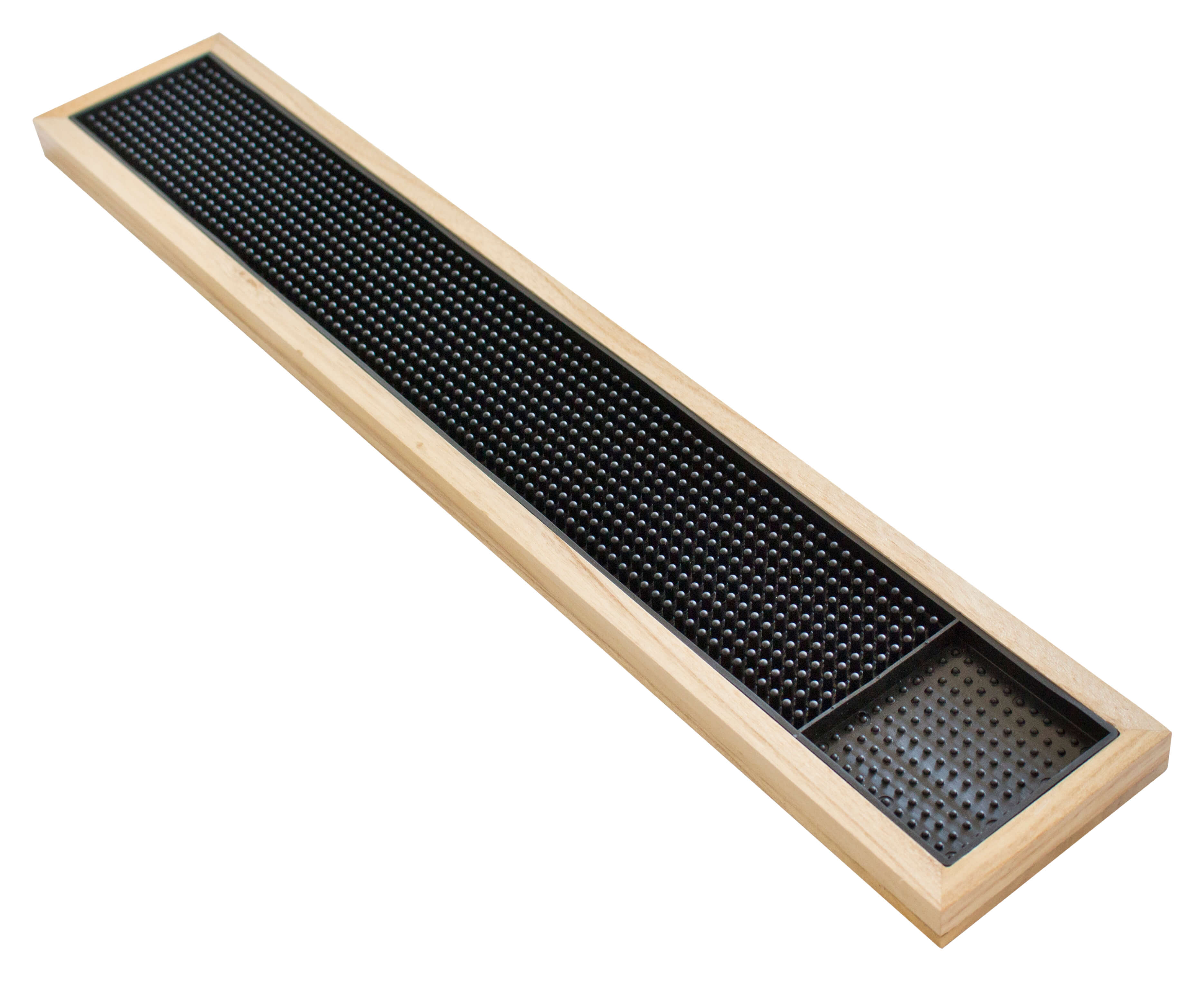 Bar mat PVC with wooden frame - 62x11cm