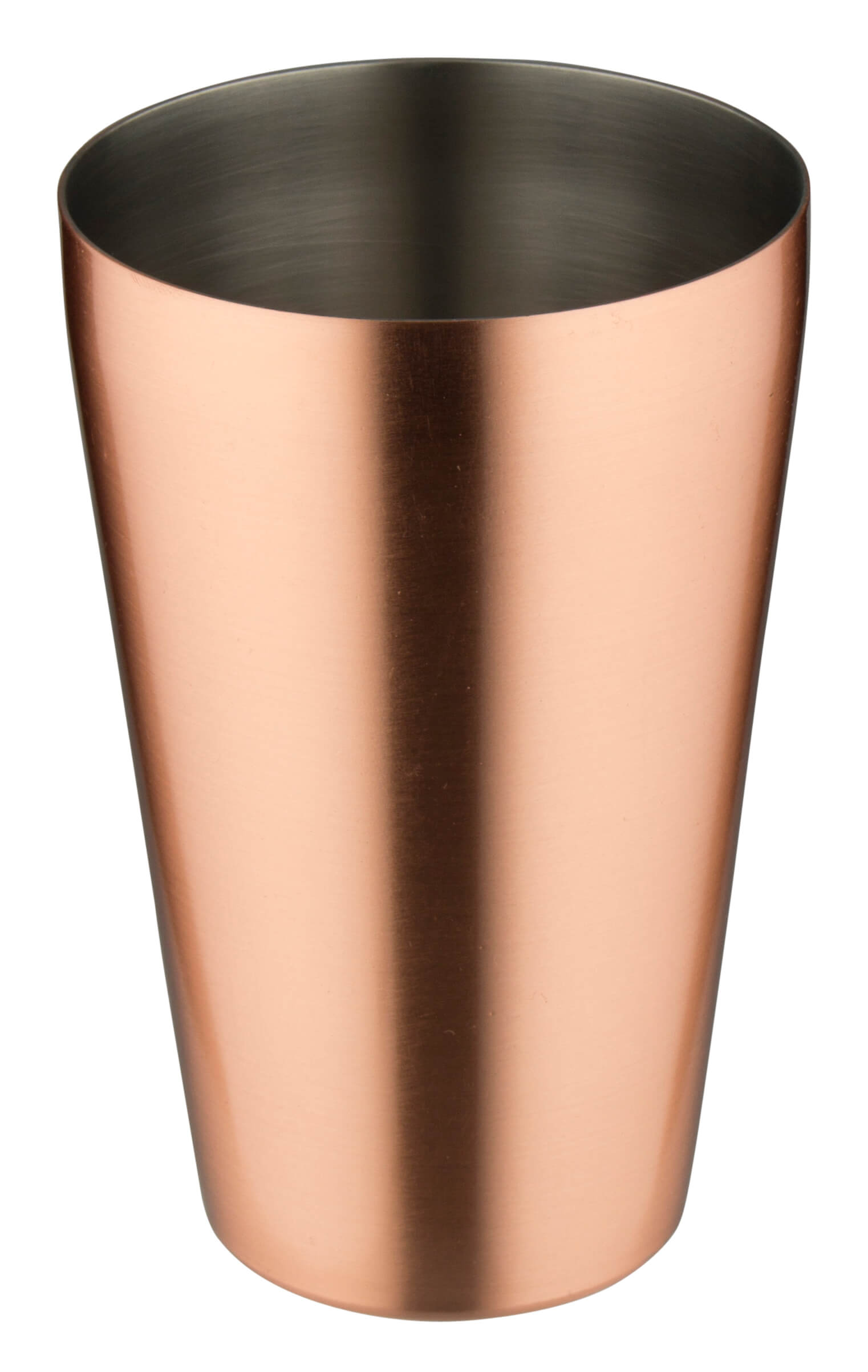 French Cocktail Shaker, copper colored matt, two parts (500ml)