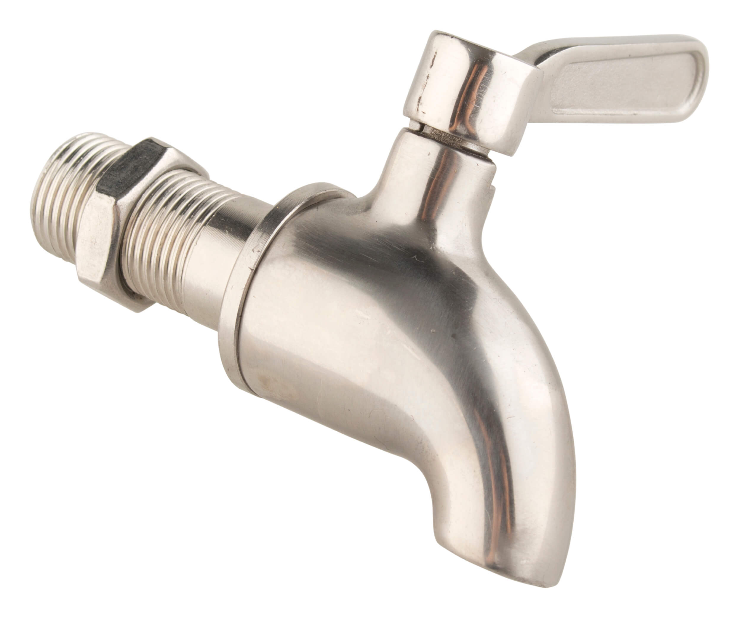 Stainless steel tap for drink dispenser