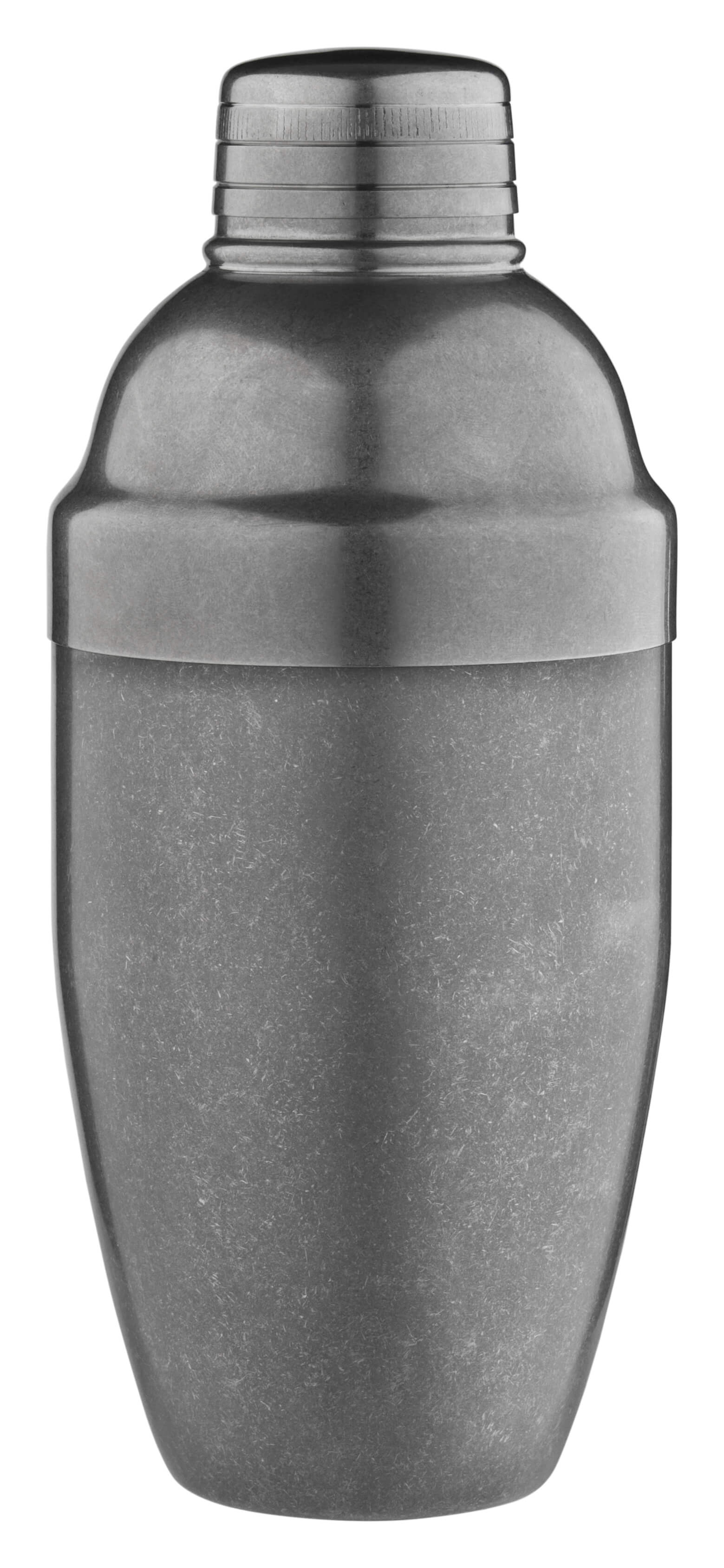 3-piece cocktail shaker vintage steel - 500ml