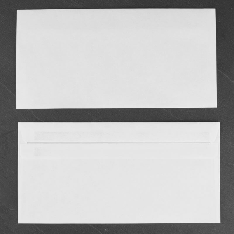 Envelopes DIN long, 110x220mm, self-adhesive - white (1000 pcs.)