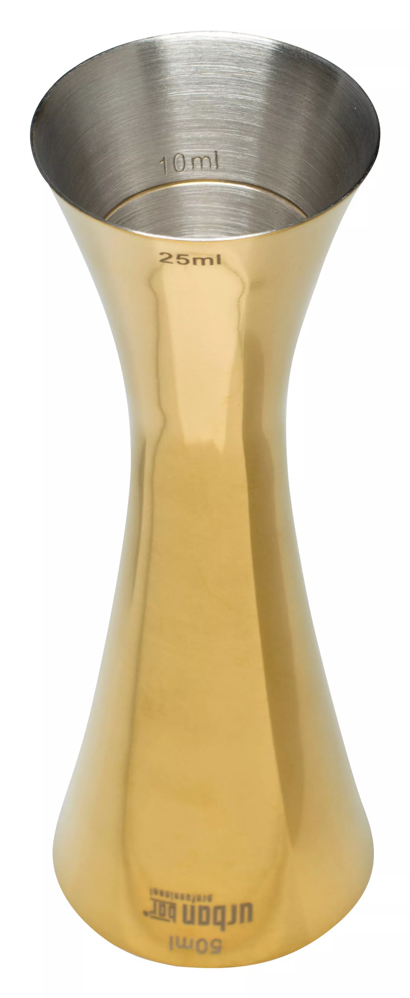 Double jigger Aero, polished, Urban Bar - gold colored (25/50ml) Double jigger Aero, polished, Urban Bar - gold colored (25/50ml)