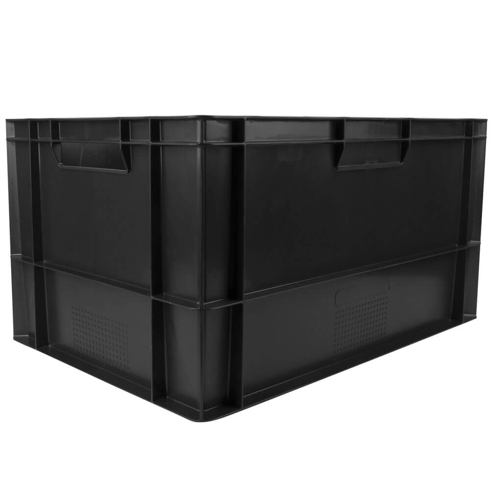 Transport box Euronorm black - 60x40x32cm