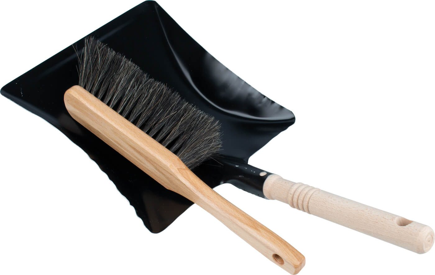 Sweeping set metal dustpan + hand brush