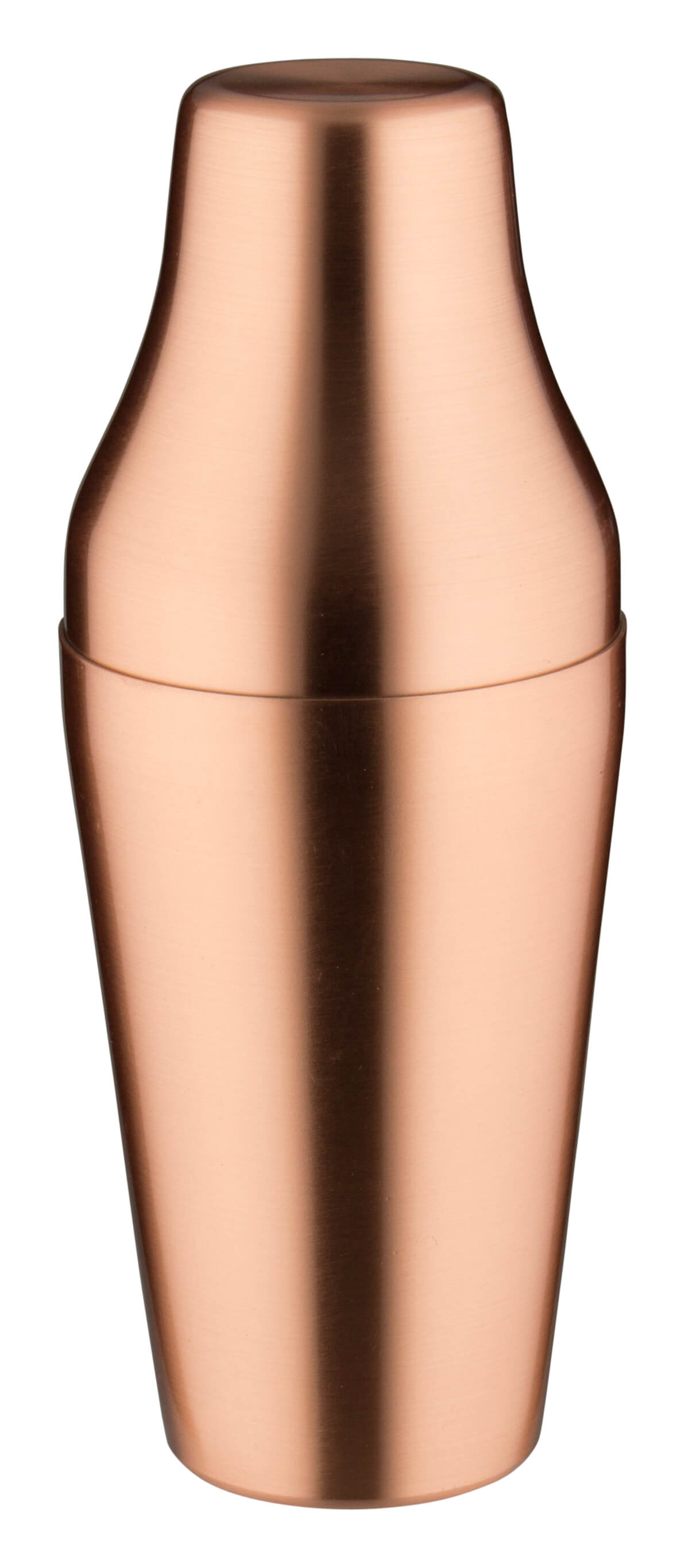 French Cocktail Shaker, copper colored matt, two parts (500ml)