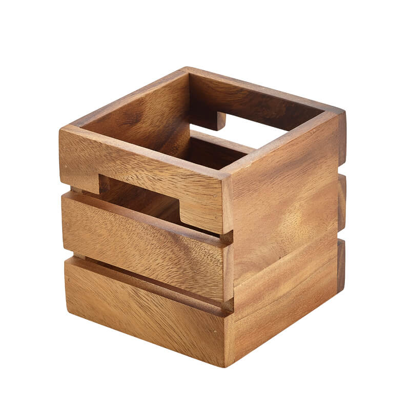Acacia Wood Box / Buffet Riser - 12x12x12cm