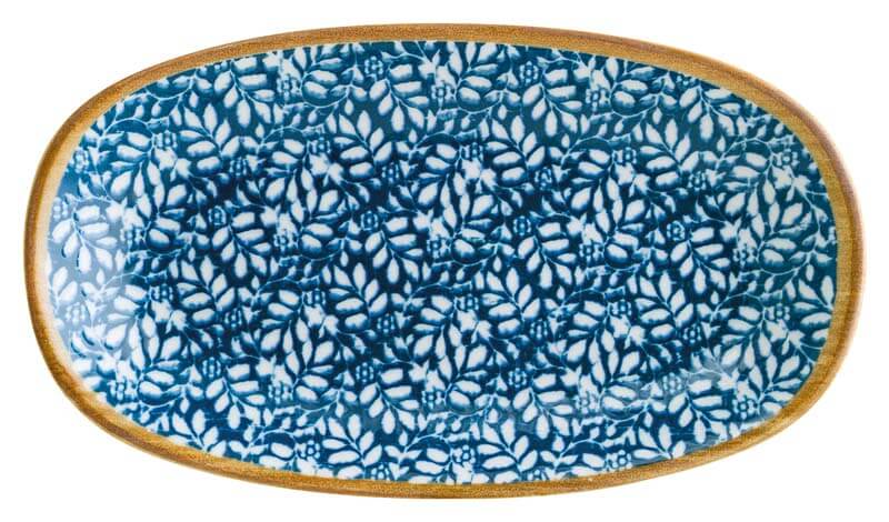 Bonna Lupin Gourmet Oval plate 34x19cm blue - 6 pcs.