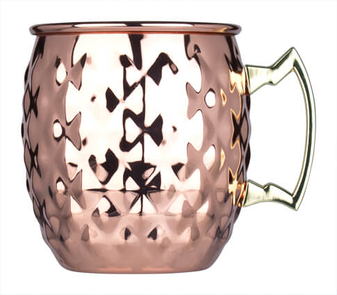 Moscow Mule pineapple mug, stainless steel copper-colored - 550ml