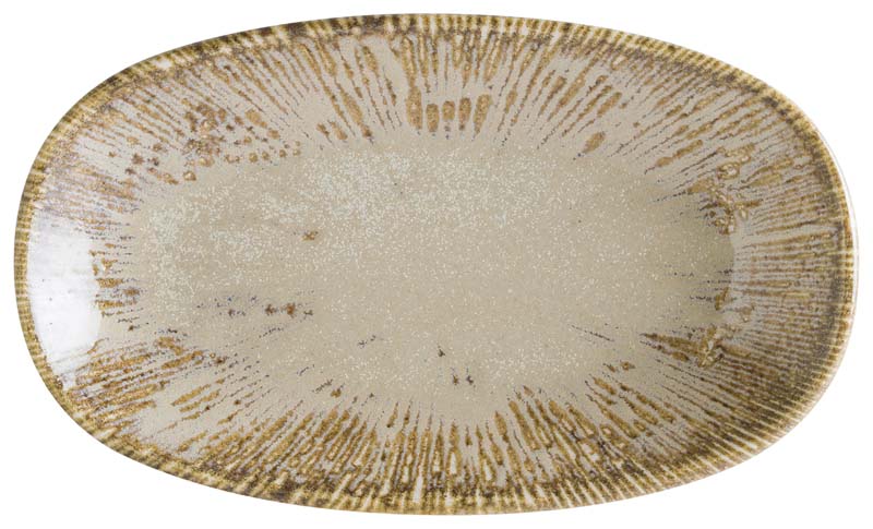 Bonna Snell Sand Gourmet Oval plate 24x14cm beige - 12 pcs.