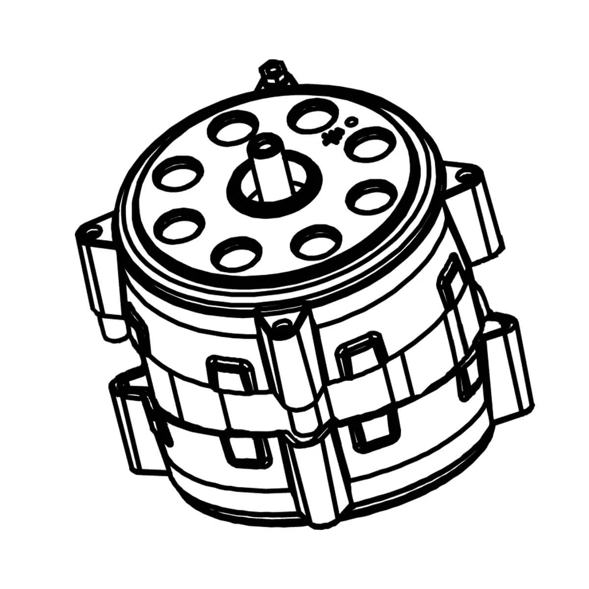 Complete motor 220V-240V 50/60 Hz - Santos #10 (10700) Complete motor 220V-240V 50/60 Hz - Santos #10 (10700)