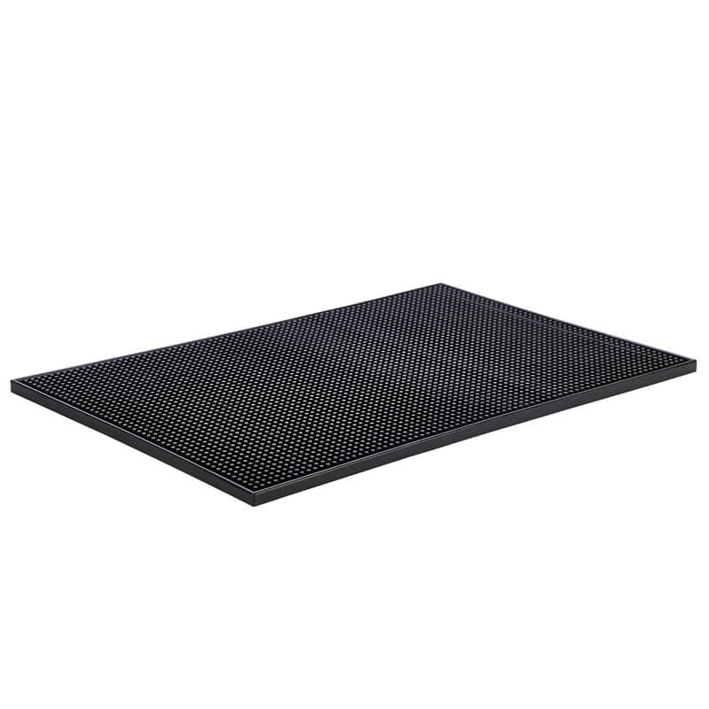 Bar mat PVC black - 45x30x1cm