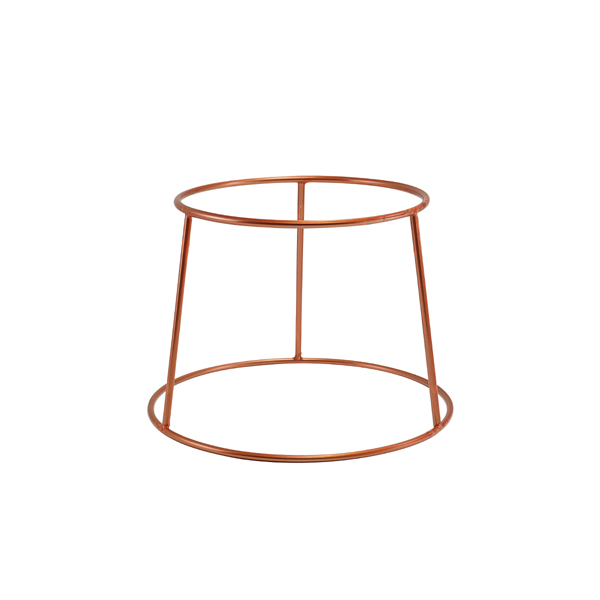 Round buffet riser, anti-slip, copper-colored - 18cm