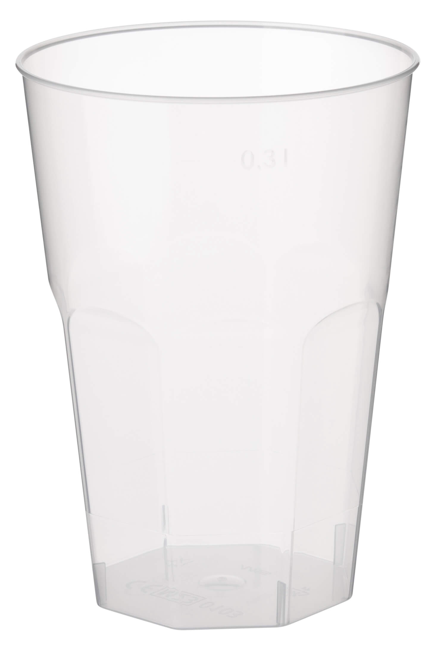 Plastic cups re-usable, light - 0,3l (30 pcs.)