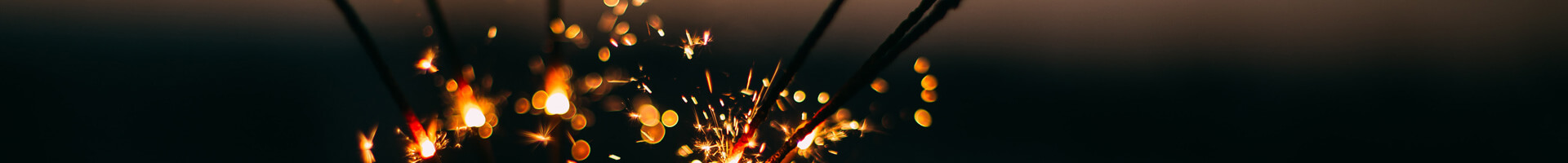 Firework sparks conjure up a festive atmosphere.