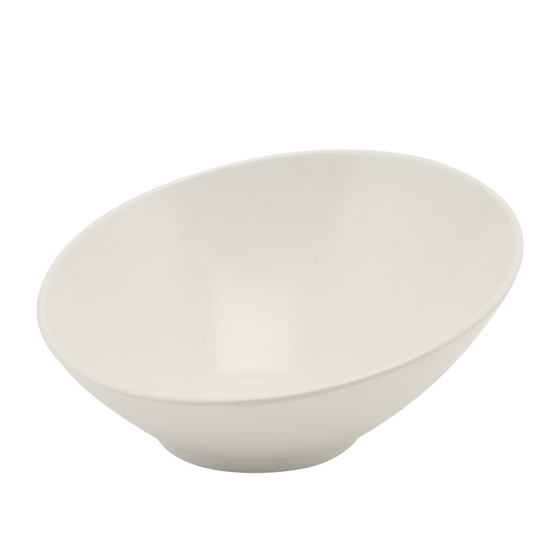 Slanted Buffet Bowl, White Melamine - 30cm Slanted Buffet Bowl, White Melamine - 30cm
