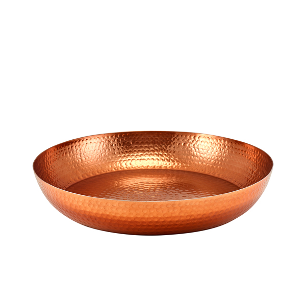 Hammered Aluminium Platter, copper-colored - 44cm Hammered Aluminium Platter, copper-colored - 44cm