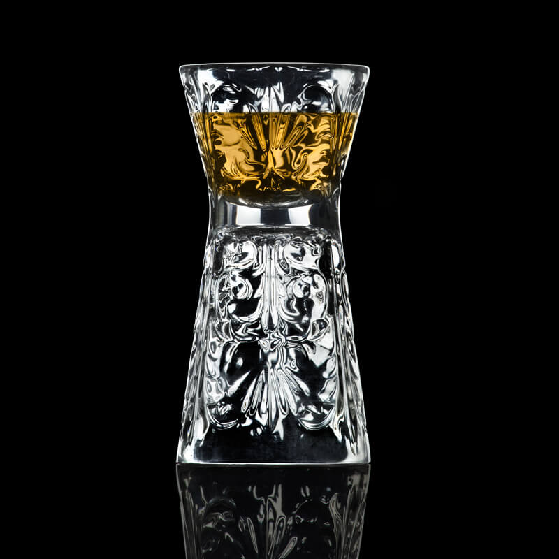 Double jigger Tattoo, RCR - crystal glass - 30/60ml (1 pc.) Double jigger Tattoo, RCR - crystal glass - 30/60ml (1 pc.)