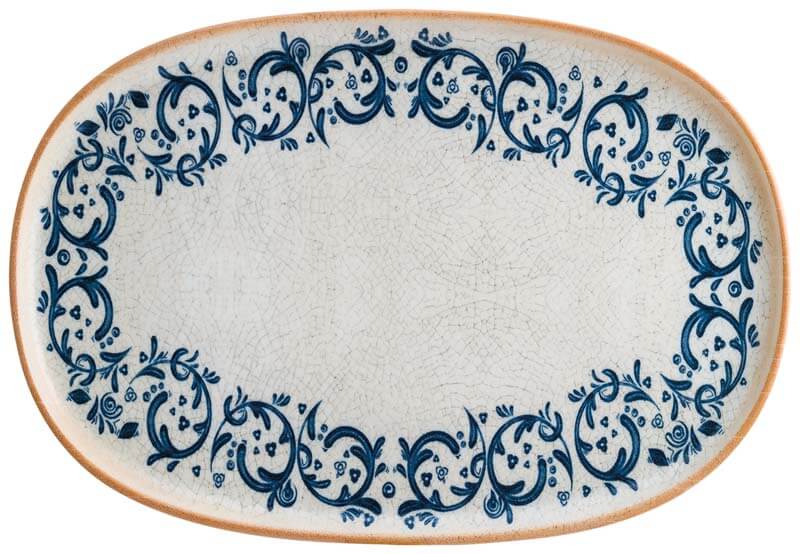 Bonna Viento Hygge oval plate 34x23cm blue - 6 pcs. Bonna Viento Hygge oval plate 34x23cm blue - 6 pcs.