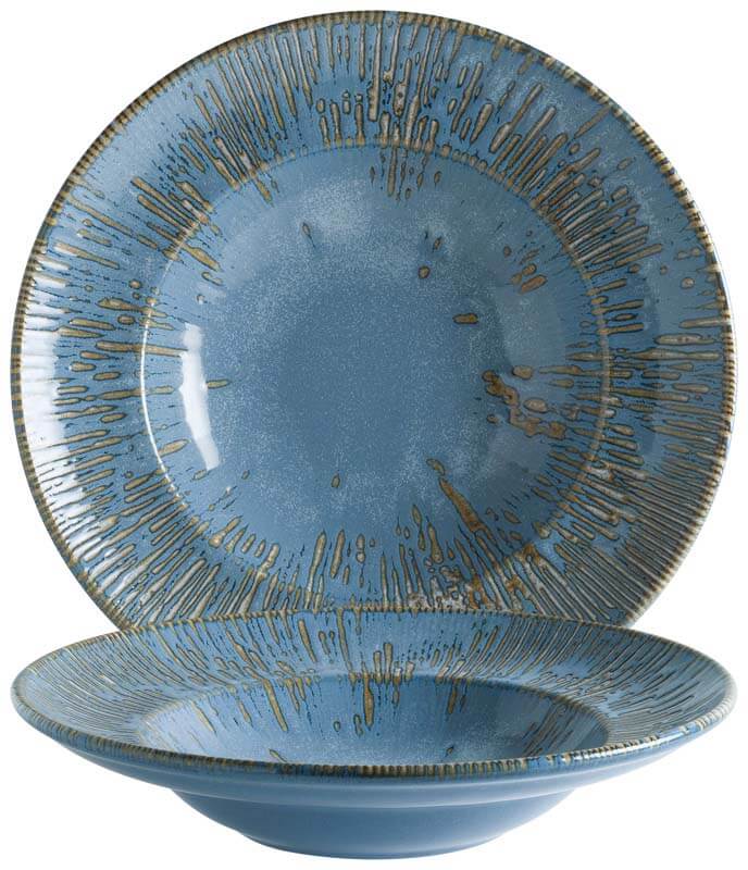 Bonna Snell Sky Gourmet Pasta plate 27cm blue - 6 pcs.